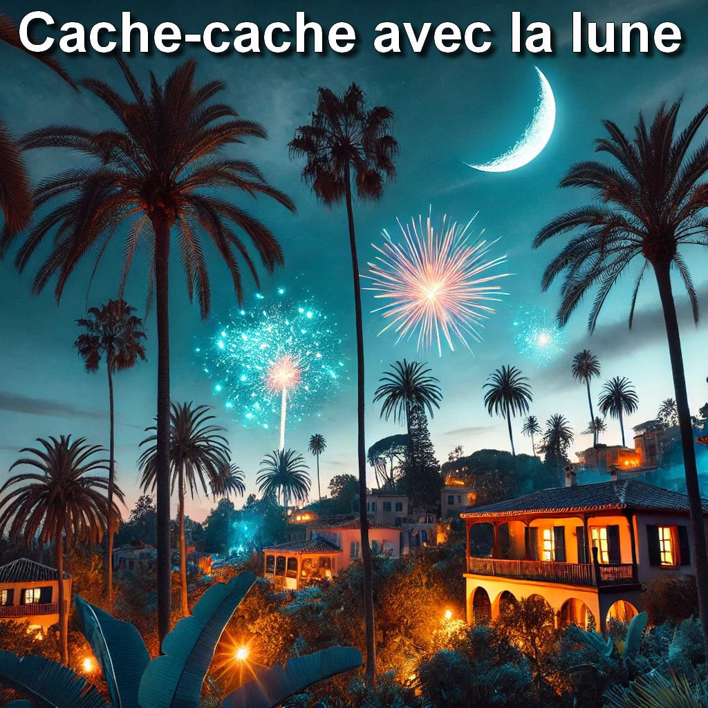 Cache-cache avec la lune