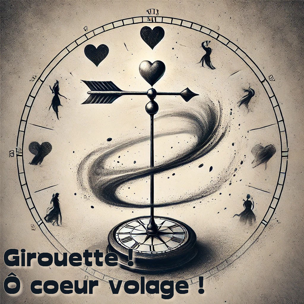 Girouette! Ô coeur volage!